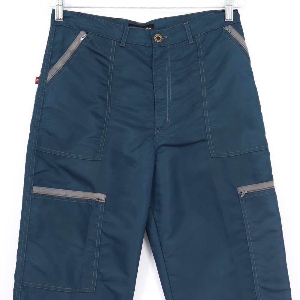 Panno d'or Vintage Mens Size 32 Nylon Cargo Pants Blue Techwear Gorpcore USA - Picture 4 of 7